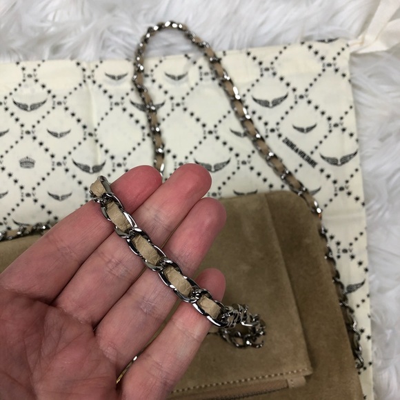 Zadig & Voltaire Rick Blason Suede Crossbody Bag - Picture 8 of 10